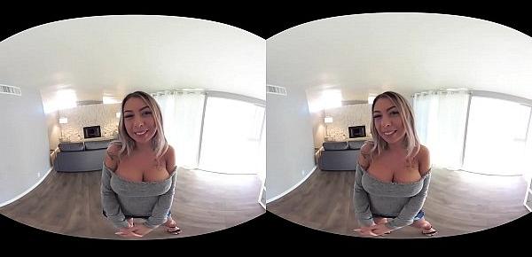  VRHUSH Big tit Kat Dior pounded hard in virtual reality